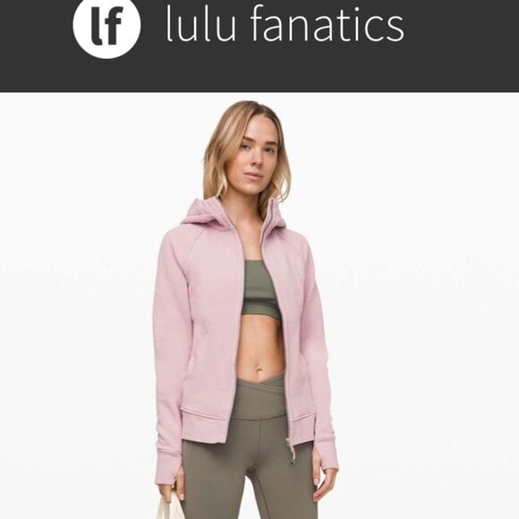 Lululemon Scuba Hoodie Light Cotton Fleece Sz 6 Smoky Blush 699 - Picture 1 of 7